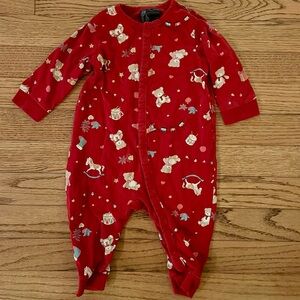 EUC H&M footless Christmas Pajamas